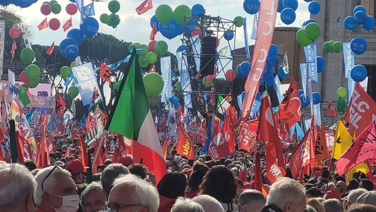 A  Roma un migliaio di bresciani hanno partecipato alla manifestazione in piazza San Giovanni