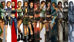L'evoluzione del personaggio di Lara Croft in 25 anni (Foto by tomb_raider_saga_by_pedro_croft)