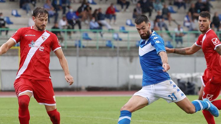 Riad Bajic, 27 anni: l’attaccante del Brescia ha realizzato 3 gol in campionato e uno in Coppa Italia FOTOLIVE