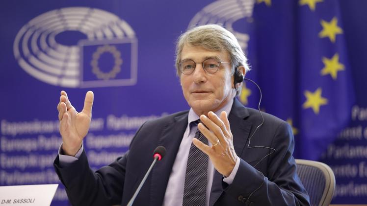 Il presidente del Parlamento europeo David Sassoli