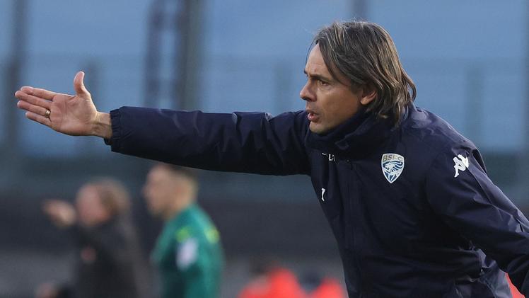 Il tecnico biancazzurro Filippo Inzaghi (48), prima stagione a Brescia