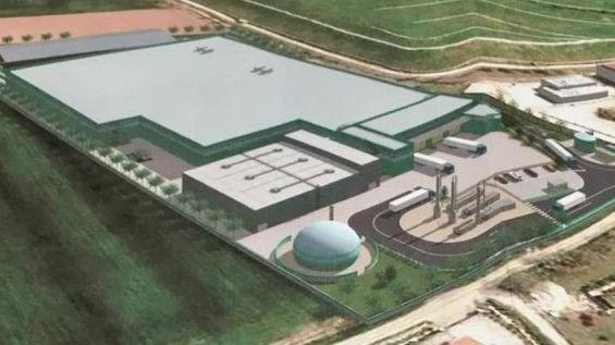Un’immagine dal progetto dell’impianto di A2a che a Bedizzole produrrà biometano dai rifiuti umidi della provincia 