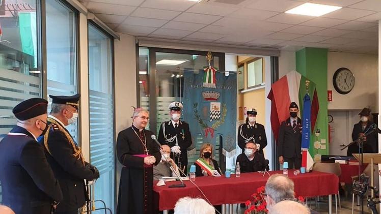 Padre David Maria TuroldoIl vescovo Pierantonio Tremolada  alla cerimonia di inaugurazione