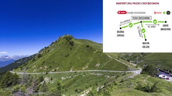 Passo Crocedomini è un valico alpino sulle Prealpi bresciane a 1892 metri d'altitudine a sud del Parco dell'Adamello