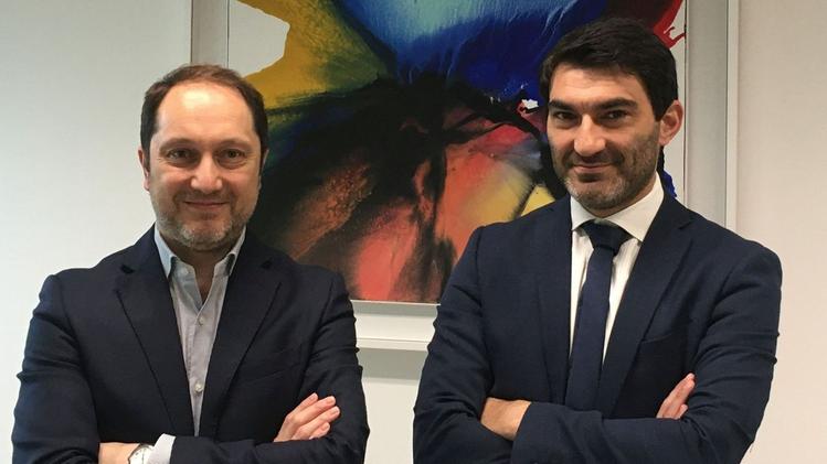 Aldo Barucco (responsabile commerciale e marketing) e Alberto Arrighini general manager di MarfranProduzione per il biomedicale
