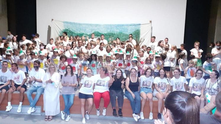La festa al termine del Grest estivo, una delle iniziative proposte quest’anno a Castel Mella