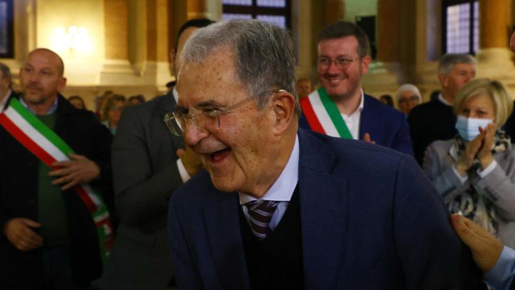 Romano Prodi a Brescia, in Loggia (foto OnlyCrew)