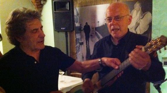 Fausto Leali  (61 anni di carriera) e Rolando Giambelli (presidente Beatlesiani)
