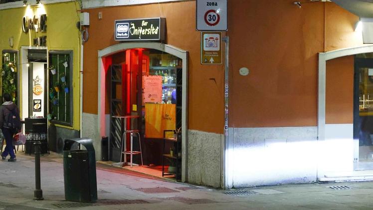 La zona in cui, giovedì sera, si sono verificati i momenti di tensione all’esterno del bar Università, in via San Faustino a Brescia